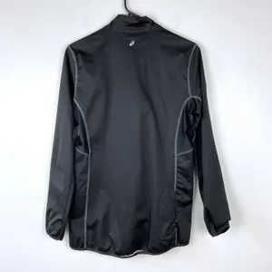 Asics Running Jacket Full Zip Black Water Repellant Activewear Women Size‎ Small thumbnail 5