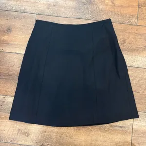 Alberto Malaki Black Mini Skirt Women's Size 2 Made in USA Minimalist Vintage thumbnail 2