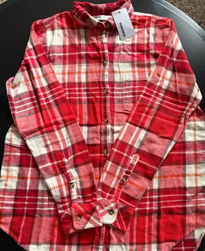 Somona red flannel shirt thumbnail 1
