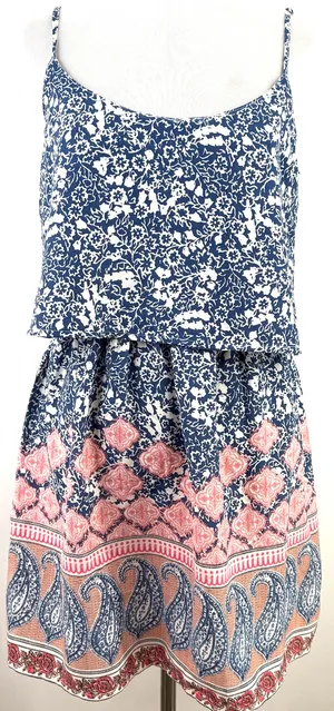 Abercrombie & Fitch Paisley Print Spaghetti Strap Dress Size Small thumbnail 1