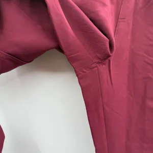 FIGS NWT Yola Maternity Skinny Scrub‎ Pants Small Burgundy Workwear thumbnail 3