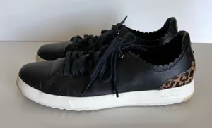 Cole Haan GP‎ Leather & Cow Hair Tennis Sneakers thumbnail 1