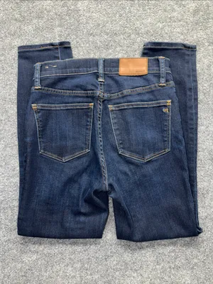 Madewell 9” High-Rise Skinny Jeans in Dark Indigo Wash thumbnail 5