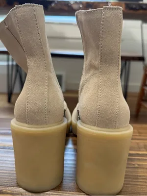 Dolce Vita BOOTIES Dune Suede SIZE 8 Platform Heel 3.5" Zipper on Side thumbnail 5