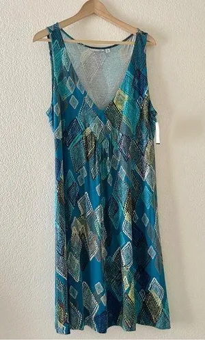 Halogen Diamond print knit sundress thumbnail 1