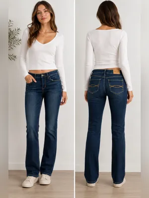 Abercrombie & Fitch Women’s Dark Wash Jeans Size 26x31 thumbnail 3