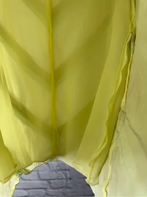 Free people Yellow Chevron Trim A-Line Skirt thumbnail 6