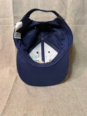 Vintage The Disney Store Tigger Embroidered Hat Adult Cotton Strapback Navy thumbnail 7