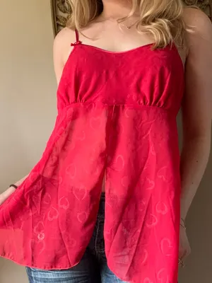 Gilligan & O'Malley Red Sheer Lingerie Top thumbnail 7