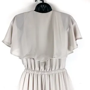 Show Me Your Mumu Audrey Maxi Dress Tan Ruffle Bridesmaid Small Wedding thumbnail 4