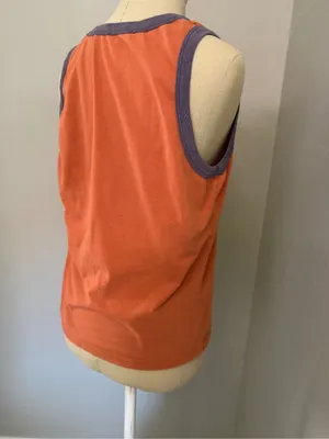 Natural Life Ringer Rust Folk Floral Tank Top Size XL thumbnail 8