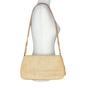 VTG Etienne‎ Aigner Handbag Straw Woven Charm Shoulder Bag Beach Coastal Purse thumbnail 4