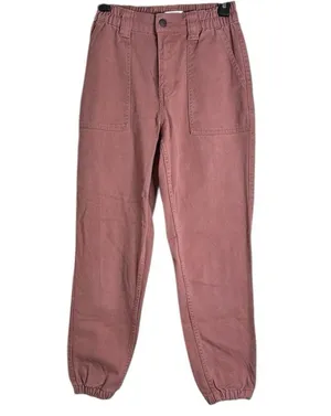 PacSun Women’s Sienna Dust Cargo Elastic Hem and Waistband Denim Pants Size XS thumbnail 1