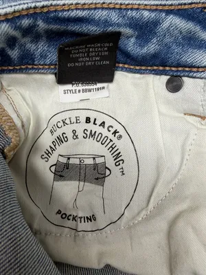 Buckle Light Blue Distressed Wide-Leg Relaxed Jeans thumbnail 11