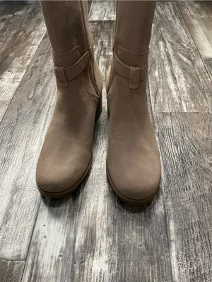 Koolaburra Knee High Suede Boots in Taupe Size 9 thumbnail 13