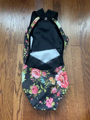 Elevé Black Floral Leotard thumbnail 2