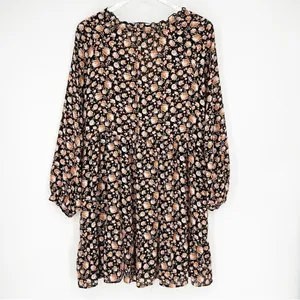 ZARA Women's Floral Tunic Mini Dress Size M Boho‎ Chic thumbnail 3