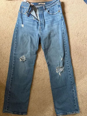 Straight Ankle Jeans Levi’s Ribcage Women’s thumbnail 1