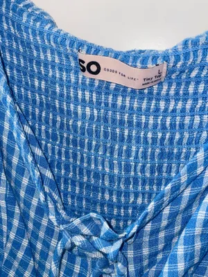 SO Blue Gingham Lace thumbnail 3