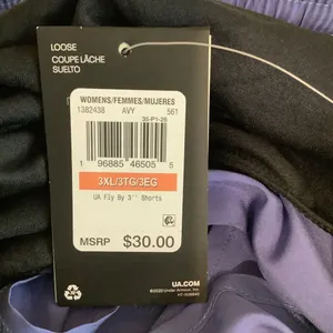 Under Armour Size XXL Fly-By 3" Purple Shorts. New With Tags thumbnail 6