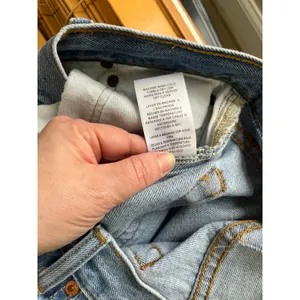 RE DONE‎ Levi's High Rise Straight Jeans Altered Waist Vintage Wash Size 27 thumbnail 5