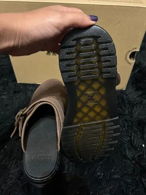 Dr Martens Brookline brown leather mules clogs slip on shoes women’s 9 new thumbnail 4