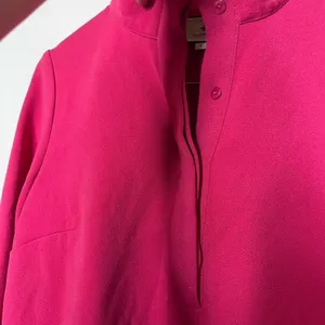 Tuckernuck Fuchsia Pink Avery Terry Shirt Dress Mini Button Stand Collar S thumbnail 3