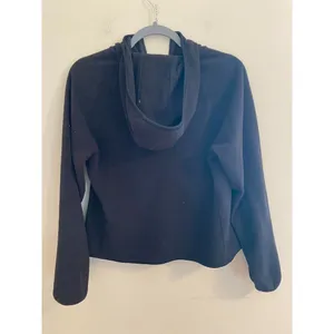 Women's Uniqlo Black 3-Pocket‎ Full Zip Hoodie Sweatshirt Size Large thumbnail 4