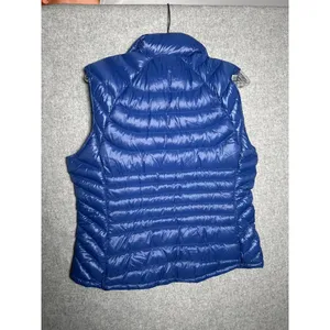 Bernardo Large Womens Vest Goose Down Puffer Blue Sleeveless‎ Zip Packable thumbnail 4