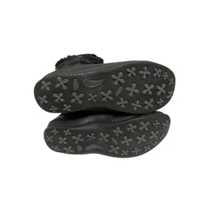 The North Face Primaloft Womens Fur Leather Mid Lace Up Snow Boots Black‎ SZ 8.5 thumbnail 4