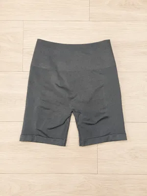 Aurola Women's Intensify Seamless Scrunch Biker Shorts Athletic Gray S thumbnail 2