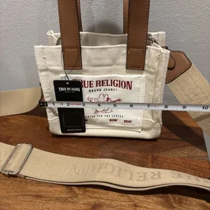 True Religion Crossbody Mini Tote Purse Shoulder Bag Adjustable Guitar Strap NWT thumbnail 11