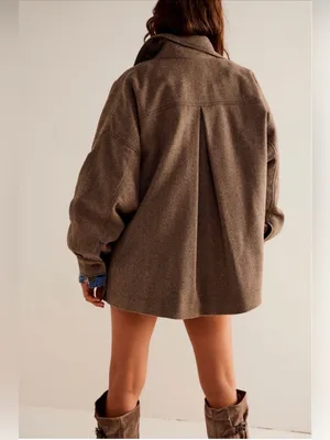 Free People Jessica Shirt Jacket Size L thumbnail 15