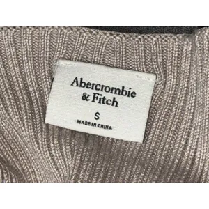 Abercrombie & Fitch Tan Ribbed Knit Cropped Tank Top Crop Top Tank Top Size S thumbnail 3