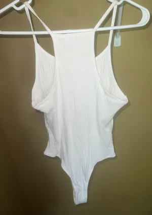White Bodysuit Size L thumbnail 2