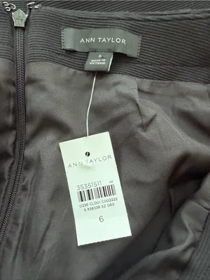 Ann Taylor Black Mini Skirt with Gold Buttons Size 6 New with tags! thumbnail 8
