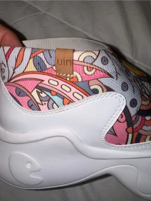 UIN Pink, Yellow & Blue Slip-On Paisley Chunky Sneakers thumbnail 10