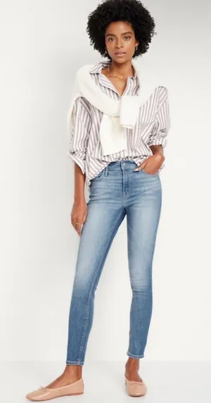 Old Navy Rockstar Super Skinny High-Rise Jeans thumbnail 1