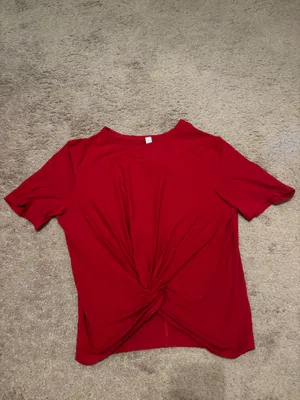 Lululemon Crescent Tee Dark Red thumbnail 2