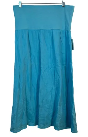 Mary‎ Ellen Clear Water Blue Cotton Gauze 2-in-1 Convertible Skirt Dress XL/XXL thumbnail 1