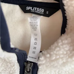 Splits59 Cream and Navy harris Teddy Jacket NWT sz S thumbnail 4