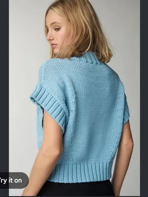 Anthropologie Pippa Mock-Neck Sweater by Maeve: Extended Shoulder Edition thumbnail 2