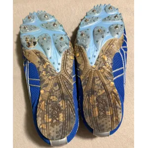 Asics Hyper-Rocketgirl II Track Spikes Blue Silver GN555 Women's Size 9.5 thumbnail 5