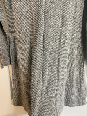 H&M Grey Ribbed Mini Sweater Dress thumbnail 4