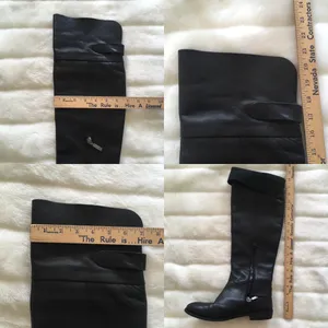 Guess Black Leather OTK Boots thumbnail 5