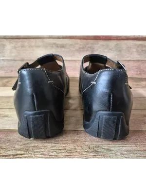 Naturalizer Black Leather Mary Jane Size 7.5M Adjustable Strap Comfort Shoes thumbnail 8