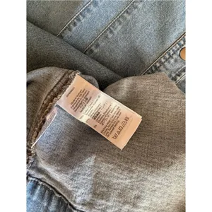 Madewell Denim Shirt Dress Snap Front Stretch Jean Dress Size 14 thumbnail 11