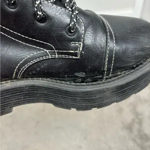 ASOS Black combat lace up‎ boots thumbnail 10