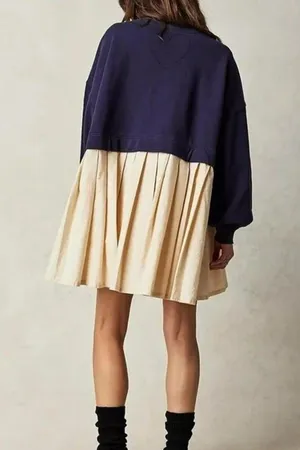 Free People Eleanor Striped Sweatshirt Tunic Dress thumbnail 7