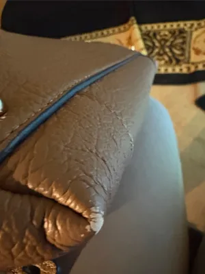 Furla Taupe Leather‎ Satchel with Gold-Tone Charm thumbnail 5
